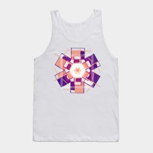 Geometric purple abstract modern Tank Top